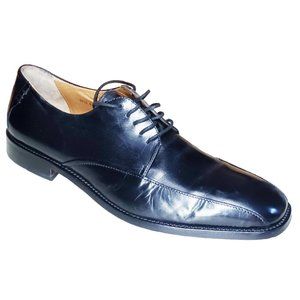 Tasso Elba men black leather Oxford Dress Shoes Size 10.5